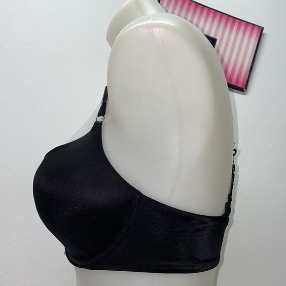 🔥VICTORIA SECRET BRA Very Sexy PUSH-UP SZ32D Black New - Picture 2 of 6